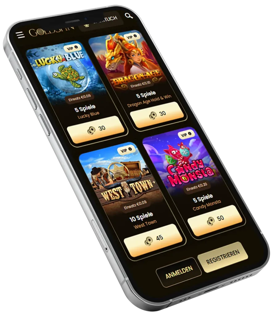 Bonus-Shop auf GoldSpin Casino App