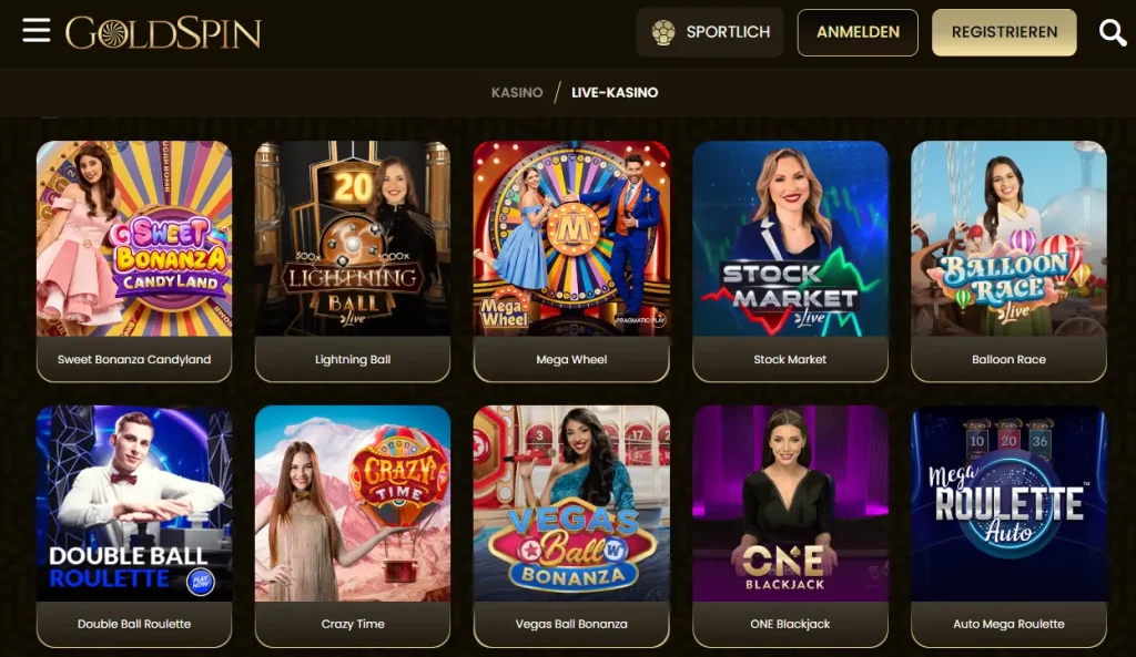 GoldSpin Live Casino