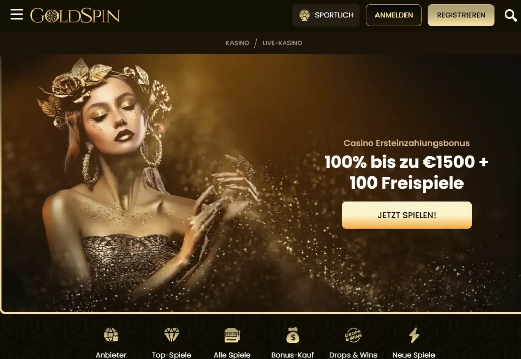 GoldSpin-Startseite